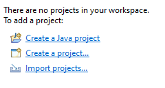 eclipse novo projeto 1
