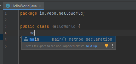 intellij novo projeto 4